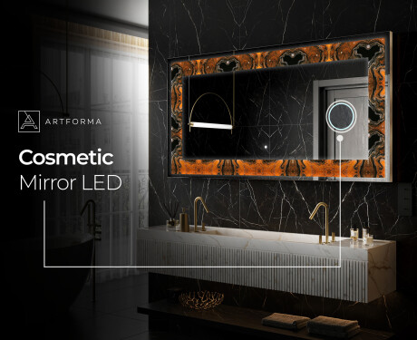 Backlit Decorative Mirror - Mosaic Dreams #10