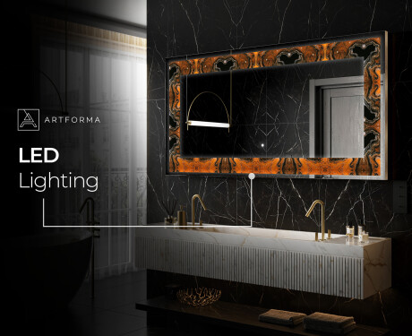 Backlit Decorative Mirror - Mosaic Dreams #11