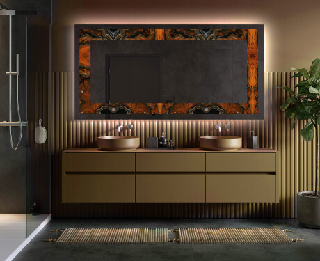 Backlit Decorative Mirror - Mosaic Dreams #5