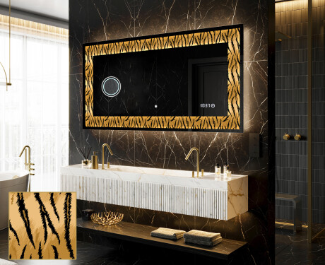 Backlit Decorative Mirror - Midnight Mirage