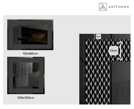 Backlit Decorative Mirror - Modern Masterpiece #2