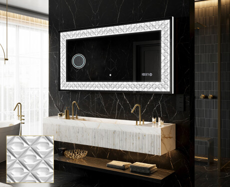 Backlit Decorative Mirror - Marble Uplift