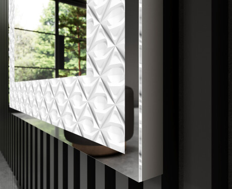Backlit Decorative Mirror - Marble Uplift #3