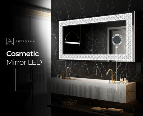 Backlit Decorative Mirror - Marble Uplift #11