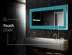 Backlit Decorative Mirror - Blue Harmonies #9