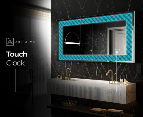Backlit Decorative Mirror - Blue Harmonies #9