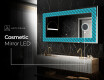 Backlit Decorative Mirror - Blue Harmonies #11