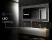 Backlit Decorative Mirror - Dark Elegance #10