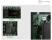 Backlit Decorative Mirror - Malachite Magic #2