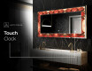 Backlit Decorative Mirror - Fiery Reflections #9