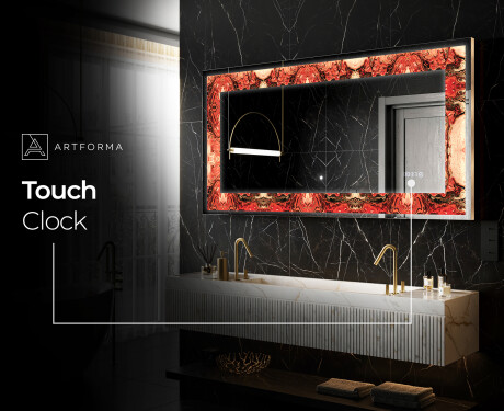 Backlit Decorative Mirror - Fiery Reflections #9