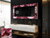 Backlit Decorative Mirror - Ruby Rhythms