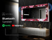 Backlit Decorative Mirror - Ruby Rhythms #8