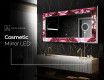 Backlit Decorative Mirror - Ruby Rhythms #11