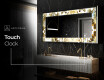 Backlit Decorative Mirror - Golden Streaks #9