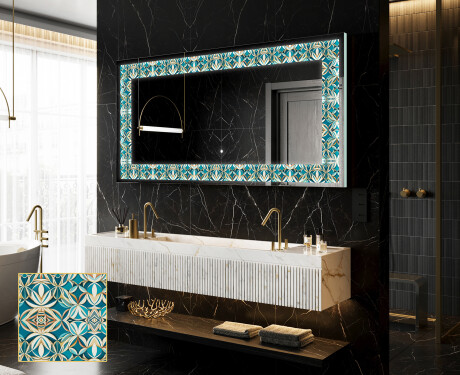 Backlit Decorative Mirror - Floral Elevations