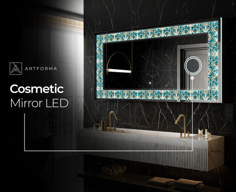 Backlit Decorative Mirror - Floral Elevations #8