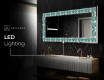 Backlit Decorative Mirror - Floral Elevations #9