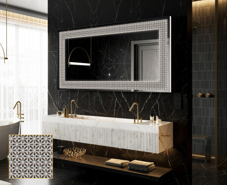 Backlit Decorative Mirror - Dynamic Circles