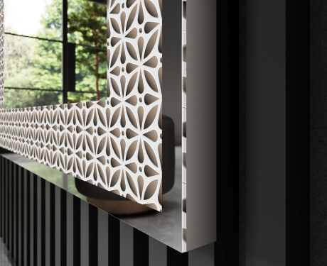 Backlit Decorative Mirror - Dynamic Circles #3