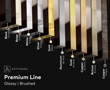 Backlit Decorative Mirror - Dynamic Circles #6