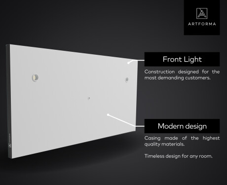 Backlit Decorative Mirror - Dynamic Circles #7