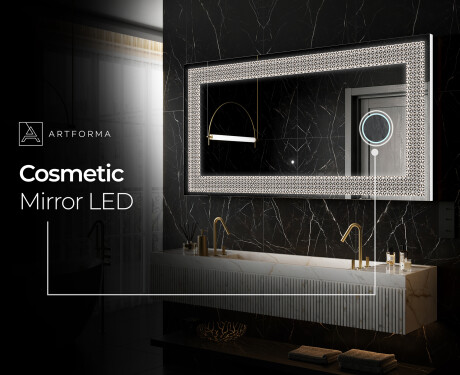 Backlit Decorative Mirror - Dynamic Circles #8