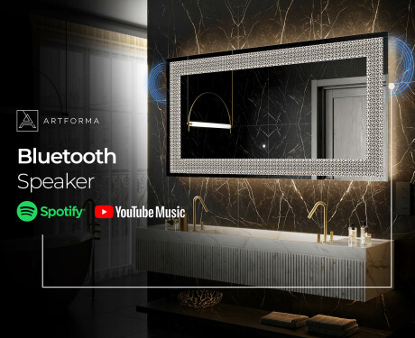 Backlit Decorative Mirror - Dynamic Circles #9