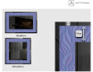 Backlit Decorative Mirror - Colorful Ruffles #2