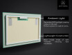 Backlit Decorative Mirror - Colorful Ruffles #4