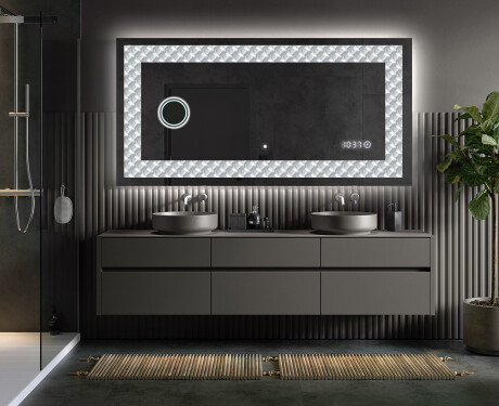 Backlit Decorative Mirror - Inspiring Lines #5