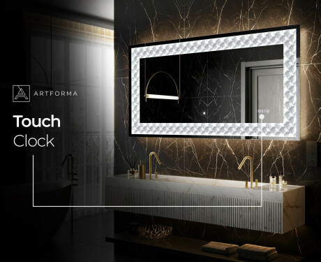 Backlit Decorative Mirror - Inspiring Lines #8