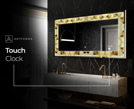 Backlit Decorative Mirror - Glow Geometry #10