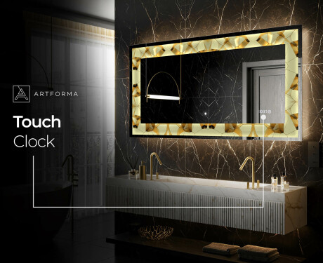 Backlit Decorative Mirror - Glow Geometry #8