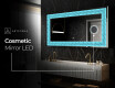 Backlit Decorative Mirror - Divergent Lines #8