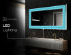 Backlit Decorative Mirror - Divergent Lines #9