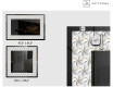 Backlit Decorative Mirror - Dynamic Whirls #2