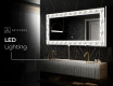 Backlit Decorative Mirror - Dynamic Whirls #9