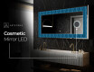 Backlit Decorative Mirror - Whirling Lines #8