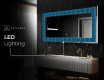 Backlit Decorative Mirror - Whirling Lines #9