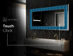 Backlit Decorative Mirror - Whirling Lines #10