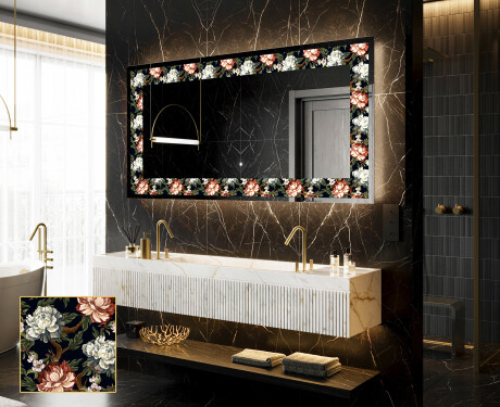 Backlit Decorative Mirror - Plant Rhythms