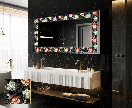 Backlit Decorative Mirror - Plant Rhythms