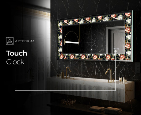 Backlit Decorative Mirror - Plant Rhythms #8