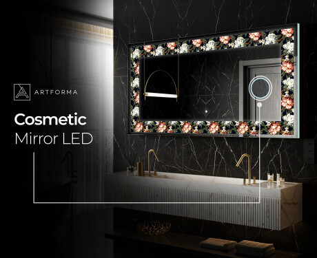 Backlit Decorative Mirror - Plant Rhythms #11