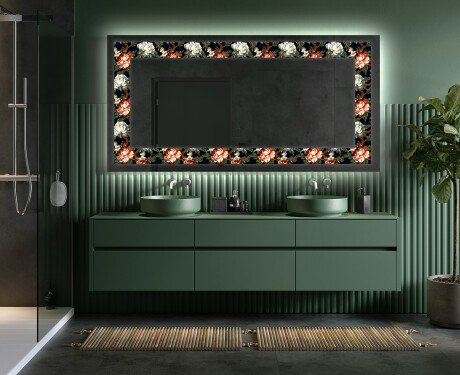 Backlit Decorative Mirror - Plant Rhythms #5