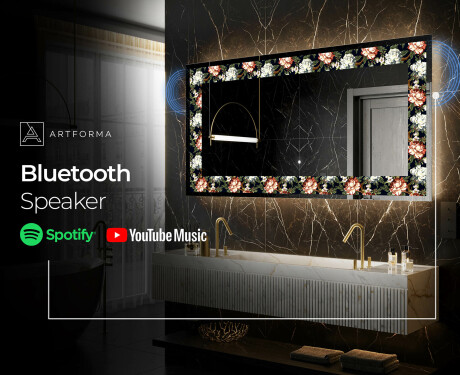 Backlit Decorative Mirror - Plant Rhythms #7