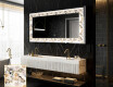 Backlit Decorative Mirror - Floral Reflections