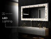 Backlit Decorative Mirror - Floral Reflections #10