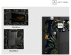 Backlit Decorative Mirror - Vintage Leaves #2
